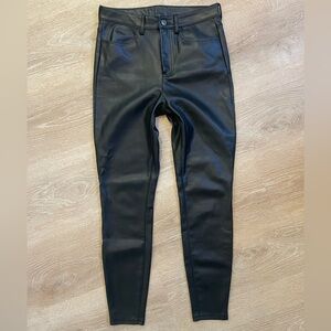 Free People Faux Leather Leggings NWOT